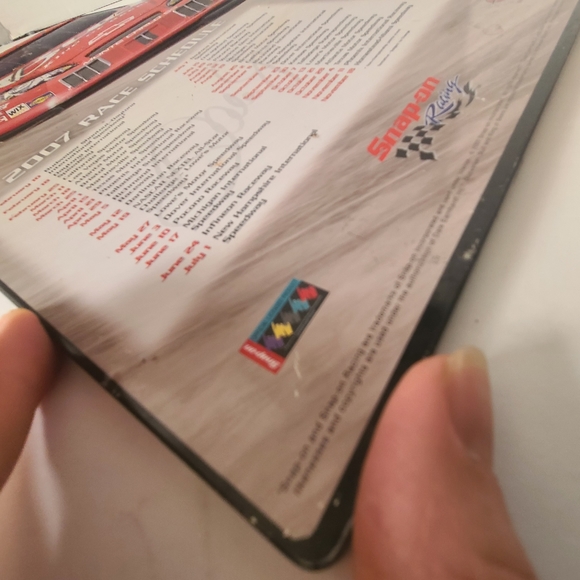 Vintage Dale Earnhardt Jr 10x13 metal wall sign 2007 race schedule by snap-on. - Picture 5 of 11